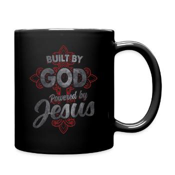 Gott Jesus - Tasse einfarbig - Schwarz - Rechts