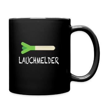 Lauch Lauchmelder Fitness Fun Humor Gym Geschenk - Tasse einfarbig - Schwarz - Rechts