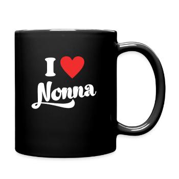 Ich liebe meine Oma Italienisch Italien Nonna - Tasse einfarbig - Schwarz - Rechts