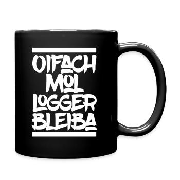 Schwaben Schwabe Schwäbisch Schwabenland Schwob - Tasse einfarbig - Schwarz - Rechts