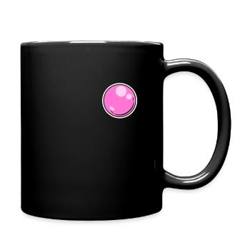 Bubble Gum Kaugummi Blase Retro Comic Pop Art Stil - Tasse einfarbig - Schwarz - Rechts