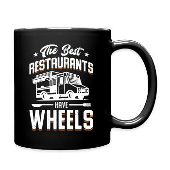 Les meilleurs restaurants ont des roues - Mug uni - noir - Droite
