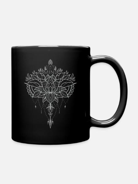LOTUS BLÜ TE - Full Colour Mug - black