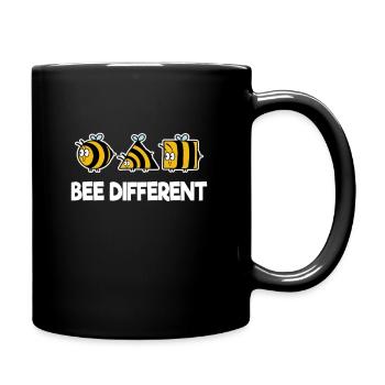 Bee Different abeille miel individuel - Mug uni - noir - Droite