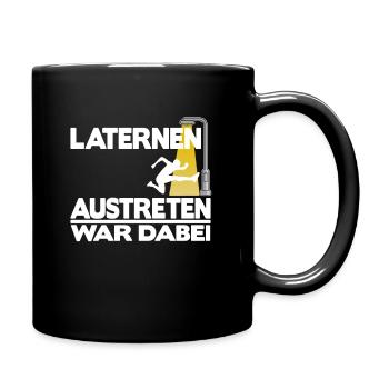 Laternen austreten Dorfkinder Lustig Dorf Spruch - Tasse einfarbig - Schwarz - Rechts