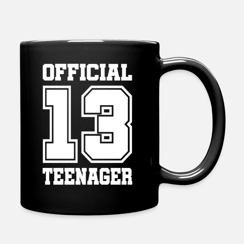 13. Geburtstag Teenager Geschenk - Tasse einfarbig - Schwarz