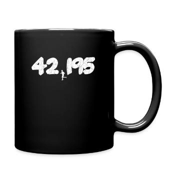 Runner marathon jogger running jogging 42,195 - Full Colour Mug - black - Right