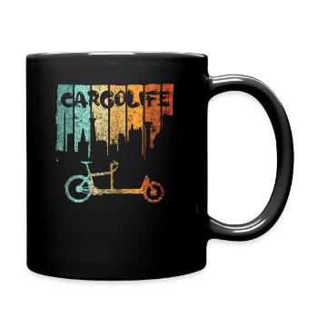 Cargo bike Cargobike cargo bike bicycle Ebike - Full Colour Mug - black - Right