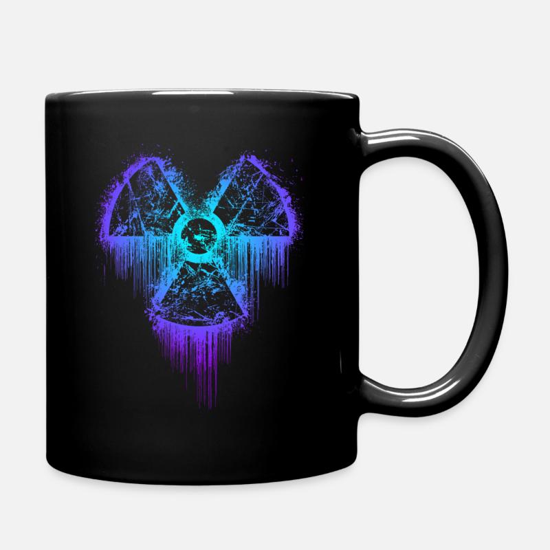 radioactiv nuclear atom reactor cyber gothic boom - Tasse einfarbig - Schwarz