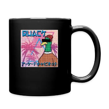 Vaporwave Otaku Space Duck Duck Japan Retrowave - Mug uni - noir - Droite