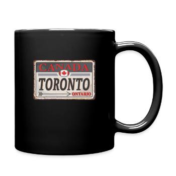 Toronto Plate - Full Colour Mug - black - Right