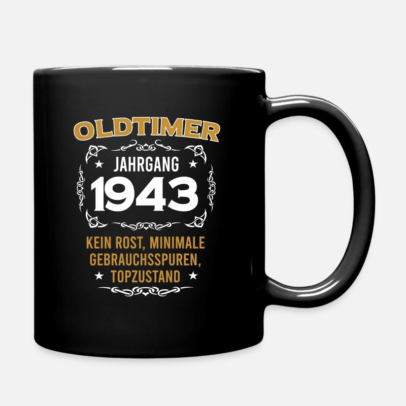 Oldtimer Jahrgang 1943 Vintage Design - Tasse einfarbig - Schwarz