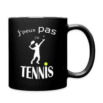OBV - J’peux pas j’ai TENNIS #3 Edition limitée - Mug uni - noir - Droite