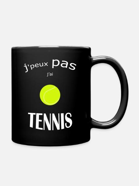 OBV - J’peux pas j’ai TENNIS #1 Edition limitée - Mug uni - noir