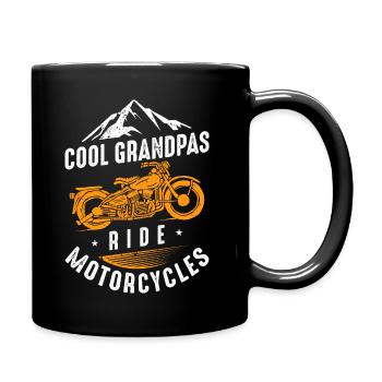 Cool Grandpas Ride Motorcycles - Full Colour Mug - black - Right
