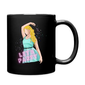 Let's Party Girl - Mug uni - noir - Droite