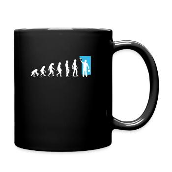 evolution peintre peinture travaux - Mug uni - noir - Droite