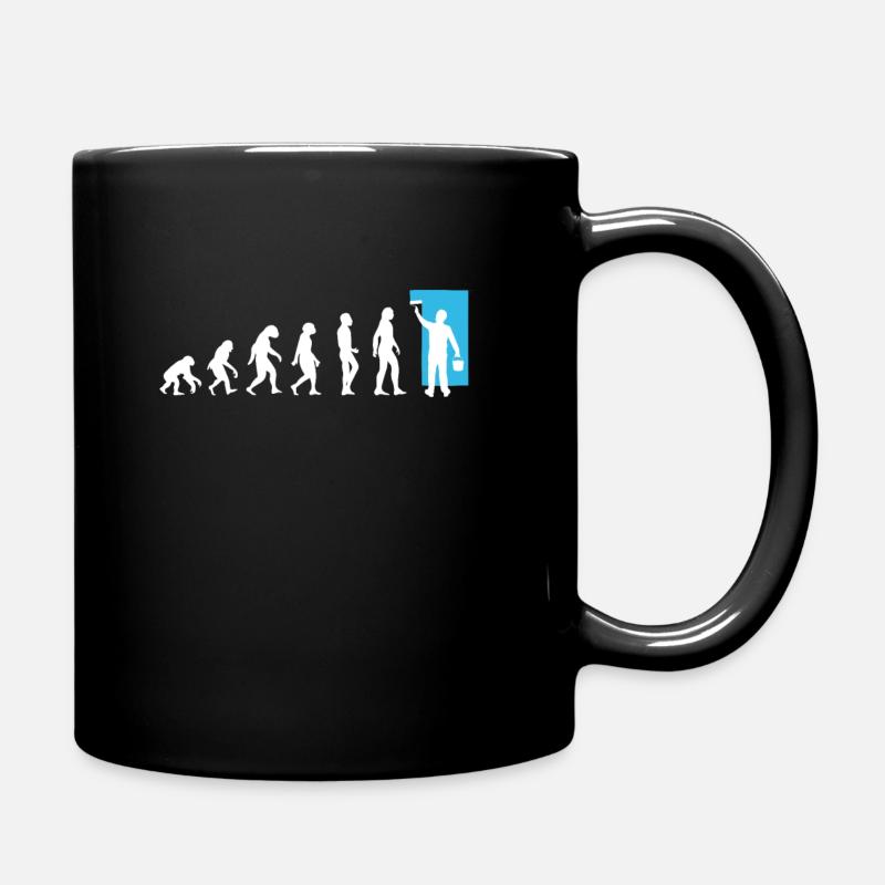 Evolutionsmaler Malerei - Tasse einfarbig - Schwarz