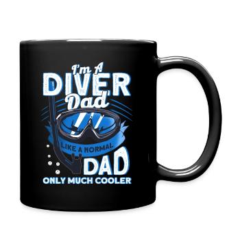 Scuba diving diver diving gift - Full Colour Mug - black - Right