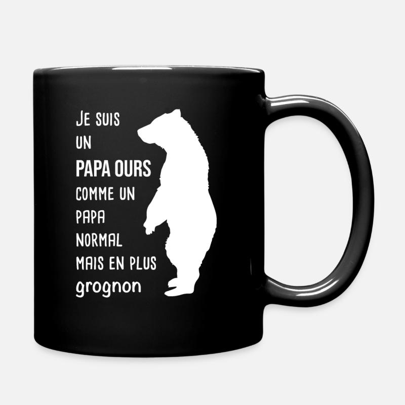 Papa grognon humour - Mug uni - noir