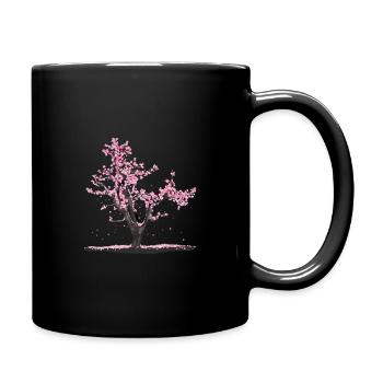 Fleur de cerisier japonais - Mug uni - noir - Droite