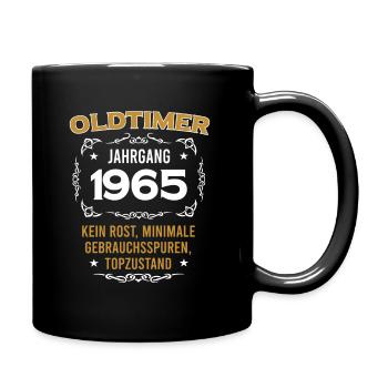 Geburtstag, Original Old Timer, Baujahr 1965 - Tasse einfarbig - Schwarz - Rechts