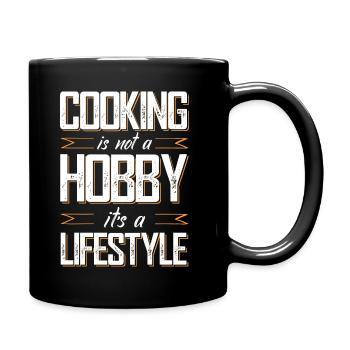 chef cook saying chef - Full Colour Mug - black - Right