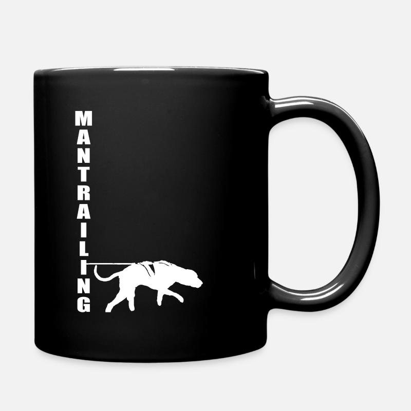Mantrailing WHITE - Mug uni - noir
