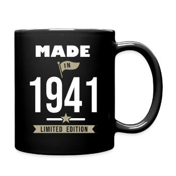 birthday 81 years year of birth 1941 - Full Colour Mug - black - Right