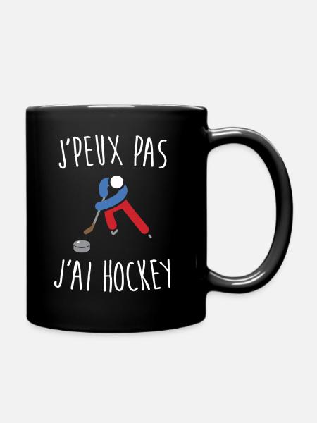 J'peux pas j'ai hockey - Mug uni - noir