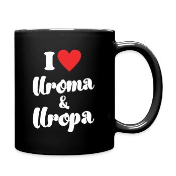 Ich liebe meine Uroma und Uropa Urgroßeltern Baby - Tasse einfarbig - Schwarz - Rechts