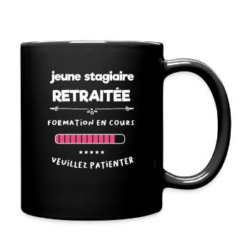 jeune retraitée femme - Mug uni - noir - Droite