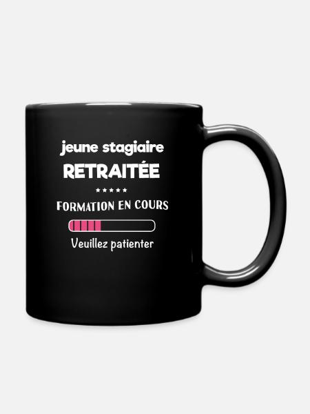 départ retraite femme - Mug uni - noir