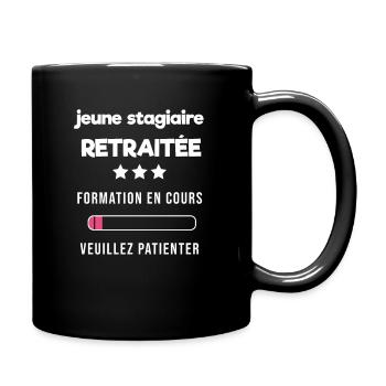 humour retraite femme - Mug uni - noir - Droite