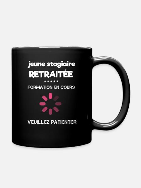 humour départ retraite femme - Mug uni - noir