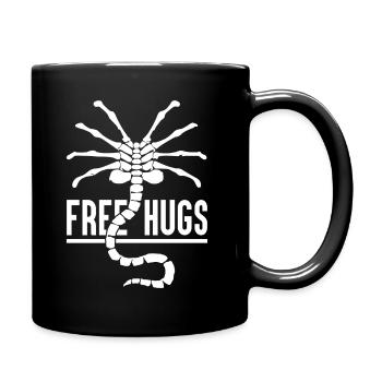 Free Hugs - Full Colour Mug - black - Right