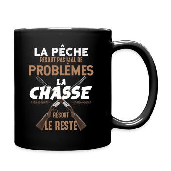 Chasse resout.png - Mug uni - noir - Droite