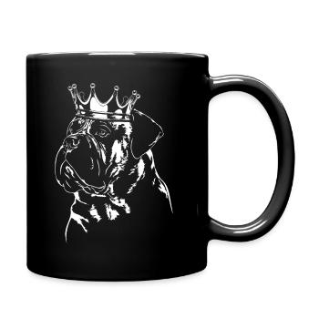 BULLMASTIFF Crown English Mastiff Wilsigns Dog - Full Colour Mug - black - Right