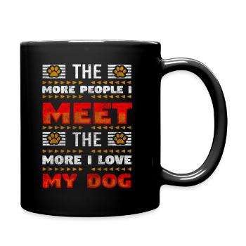 Dog Dog Lovers - Full Colour Mug - black - Right