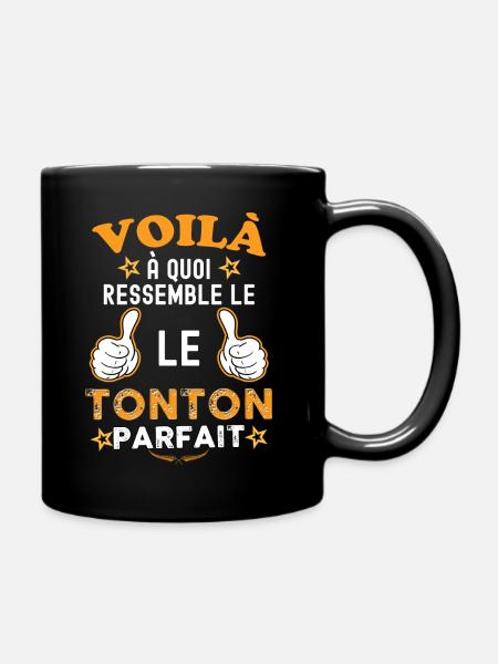 Tonton parfait qui déchire c'est le mien - Mug uni - noir