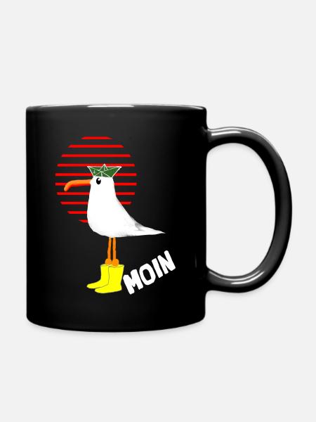 MOIN Moewe - Tasse einfarbig - Schwarz