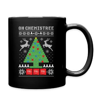 Oh Chemistree Ugly Christmas - Full Colour Mug - black - Right