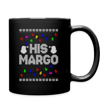 His Margo Her Todd Ugly Christmas Couple Matching - Full Colour Mug - black - Right