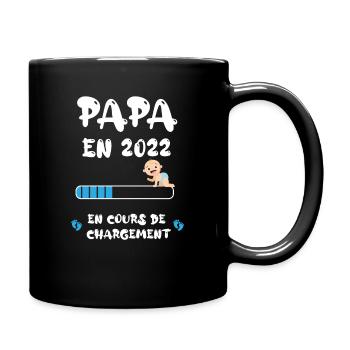 papa en 2022 - Mug uni - noir - Droite