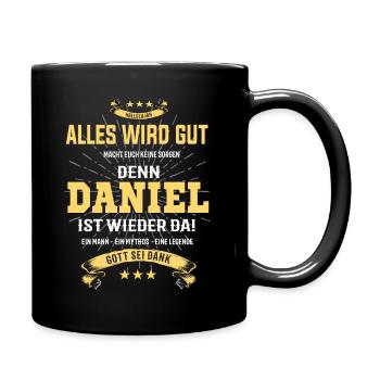 Daniel, tout ira bien T-shirt - Mug uni - noir - Droite