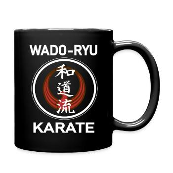 Das coole Wado-ryu Kampfsport Shirt - Tasse einfarbig - Schwarz - Rechts