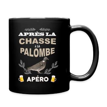 Après la chasse à la palombe apero - Mug uni - noir - Droite