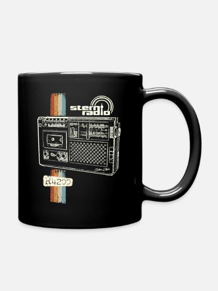 DDR Kult Kasettenrecorder RFT R4200 Retro Ostalgie - Tasse einfarbig - Schwarz