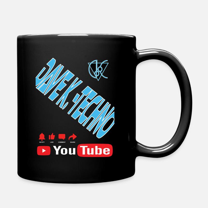 Dave K.-Techno Design - Tasse einfarbig - Schwarz