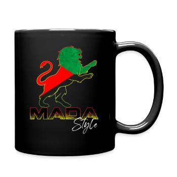 Mada Style Martinique Lion Power And Strength - Full Colour Mug - black - Right
